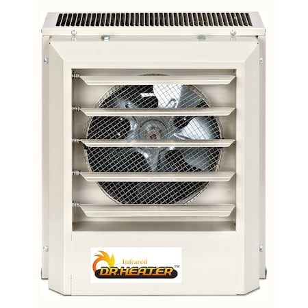 Dr Infrared Heater Fan Forced Electric Unit Heater, 208V, 3kW, 10 in W DR-P130